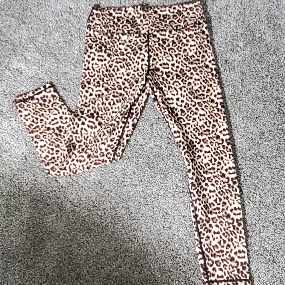 Zyia Leopard Brilliant Scrunchy What Hi-Rise 7/8 24" Size 12